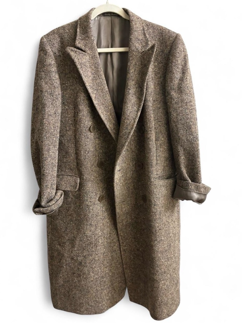 Vintage Sidi for Orpheus Italian All Wool Tweed Overcoat